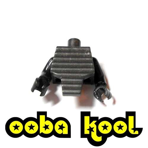 FIGURE ACCESSORY / BODY ARMOUR / BLACK / OobaKool Minifigure Accessories