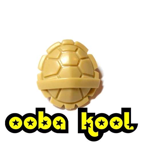 FIGURE ACCESSORY / TURTLE SHELL / BRICK YELLOW / OobaKool Minifigure Accessories