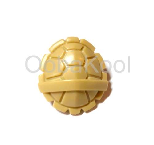 FIGURE ACCESSORY / TURTLE SHELL / BRICK YELLOW / OobaKool Minifigure Accessories