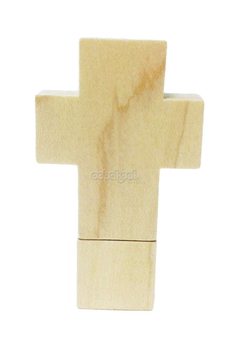 FLASH MEMORY DRIVE / 16GB USB 2.0 / Limited Edition Wooden Cross Design