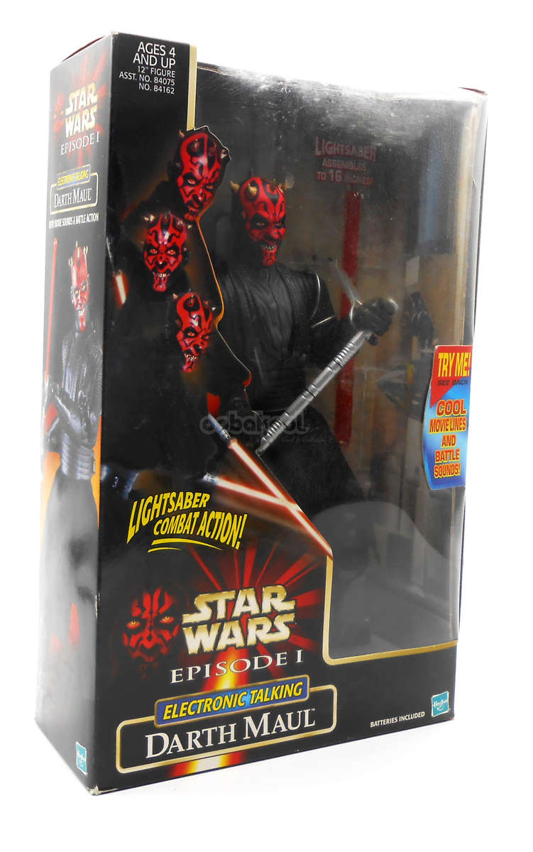 Star Wars / Darth Maul / Episode 1 Collection / 1999 Hasbro 12 Inch Electronic Figure / NIB