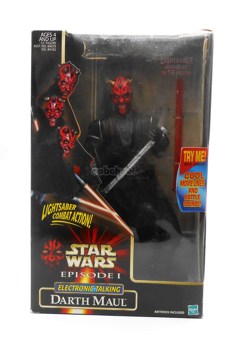 Star Wars / Darth Maul / Episode 1 Collection / 1999 Hasbro 12 Inch Electronic Figure / NIB