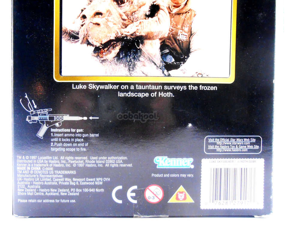 Star Wars / Luke Skywalker in Hoth Gear / Action Collection / 1997 Kenner 12" Poseable Figure / NIB