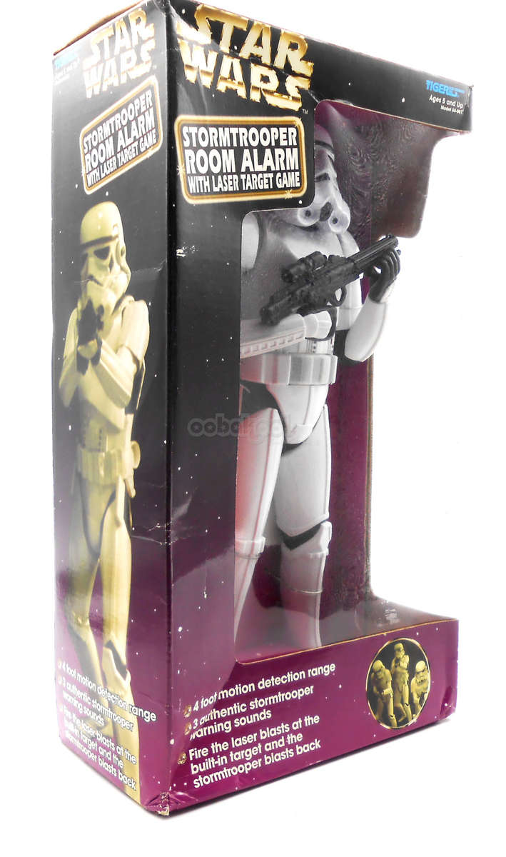 Star Wars / Stormtrooper Room Alarm + Game / 12 Inch 1997 Tiger Electronics Figure / NIB