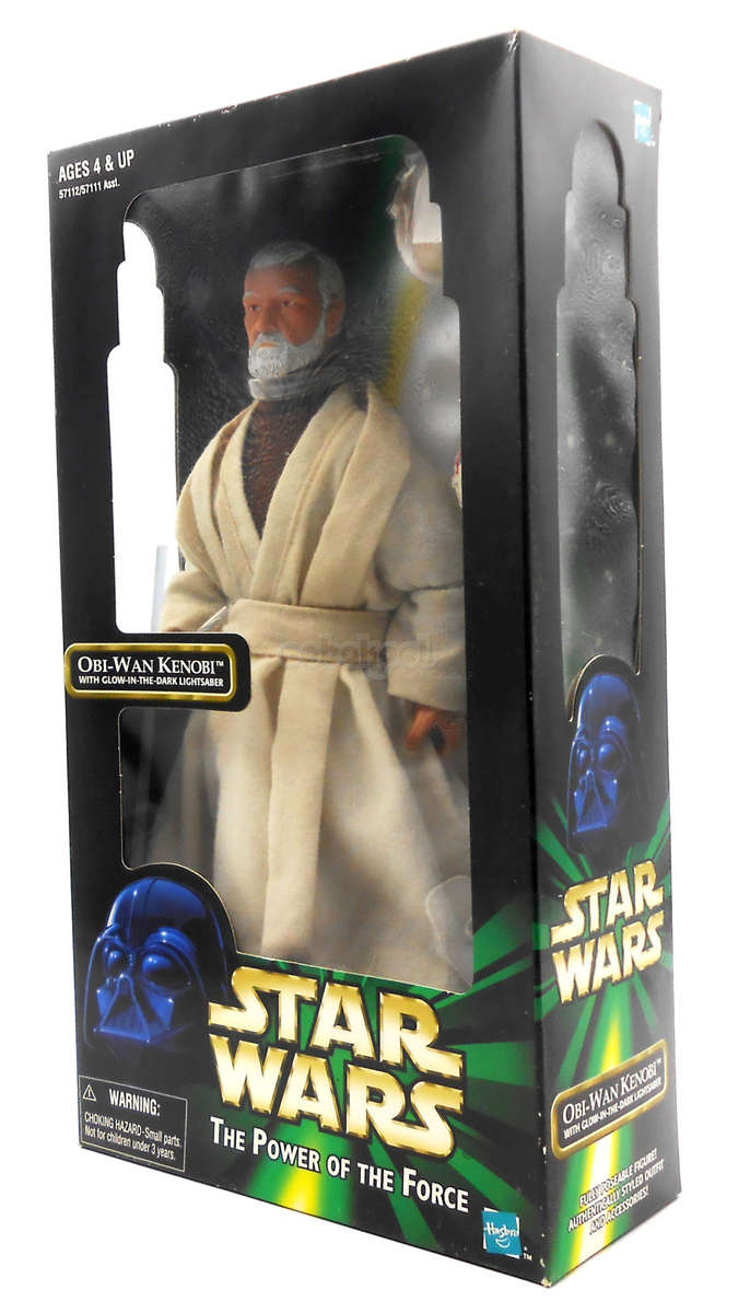 Star Wars / Obi-Wan Kenobi / 1998 Hasbro 12 Inch Figure / Episode 1 Collection / NIB