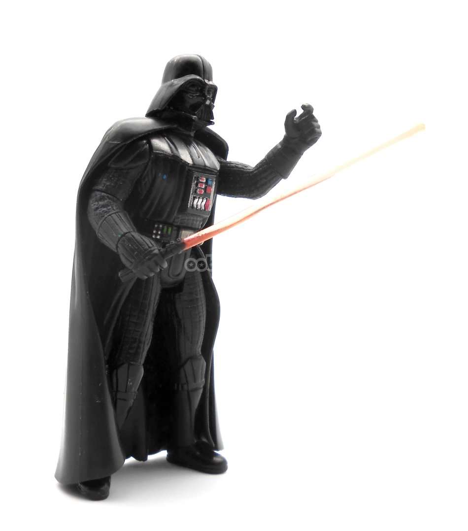 Star Wars / Darth Vader with Lightsaber / 1997 Hasbro 3.75 Inch Series / POTF / Action Figure