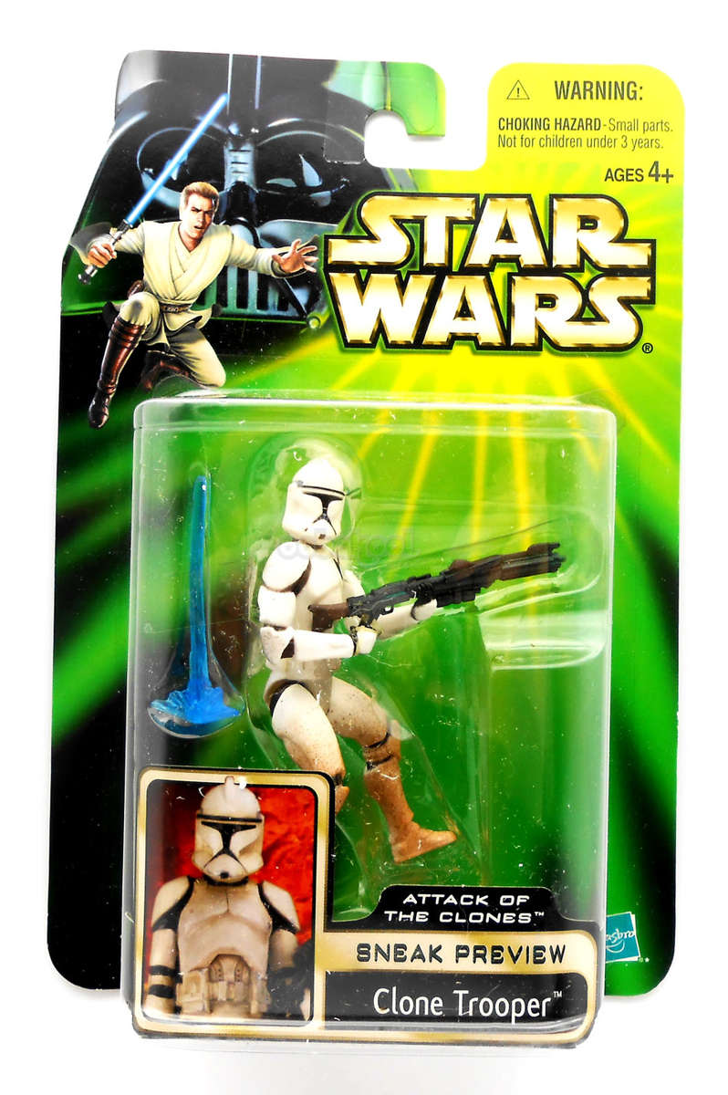 Star Wars / Clone Trooper / Attack of the Clones Collection / 2001 Hasbro 3.75" Action Figure / MOC