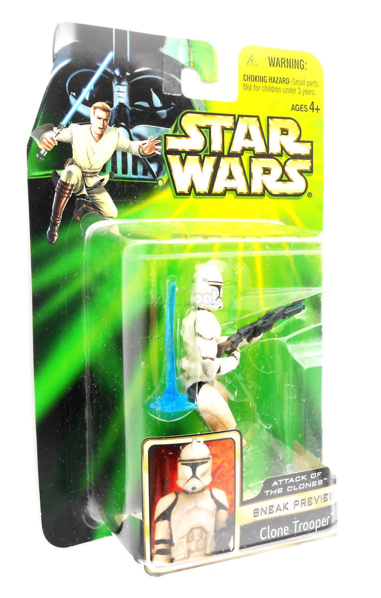 Star Wars / Clone Trooper / Attack of the Clones Collection / 2001 Hasbro 3.75" Action Figure / MOC