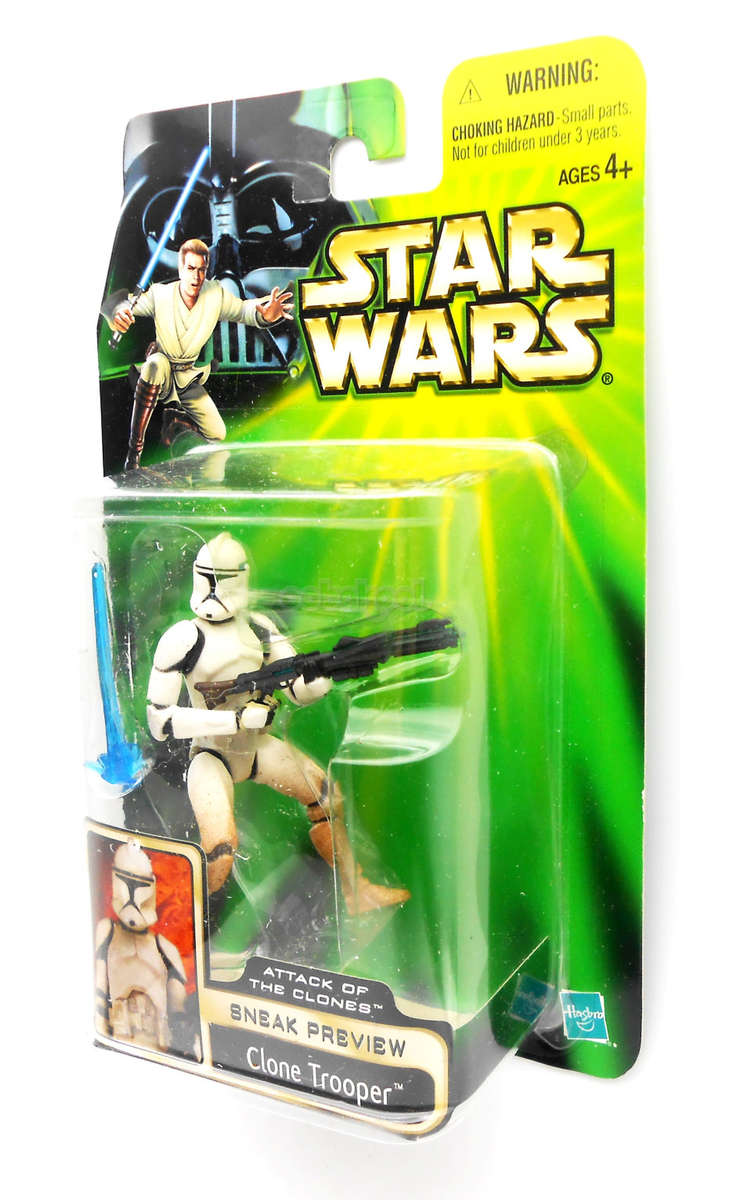 Star Wars / Clone Trooper / Attack of the Clones Collection / 2001 Hasbro 3.75" Action Figure / MOC