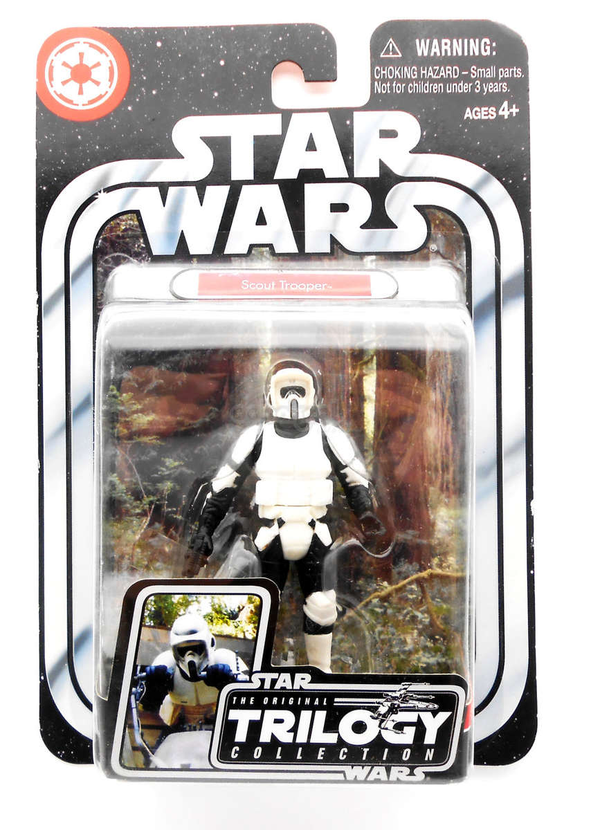 Star Wars / Scout Trooper / Original Trilogy Collection / 2004 Hasbro 3.75 Inch Action Figure / MOC