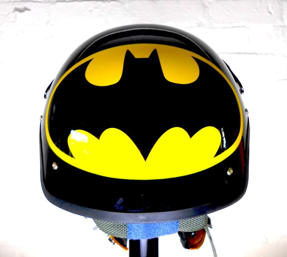 BATMAN HELMET WITH RETRACTABLE VISOR / STOCK CLEARANCE!!!!