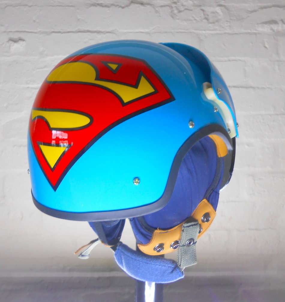 Superman Helmet With Retractable Visor