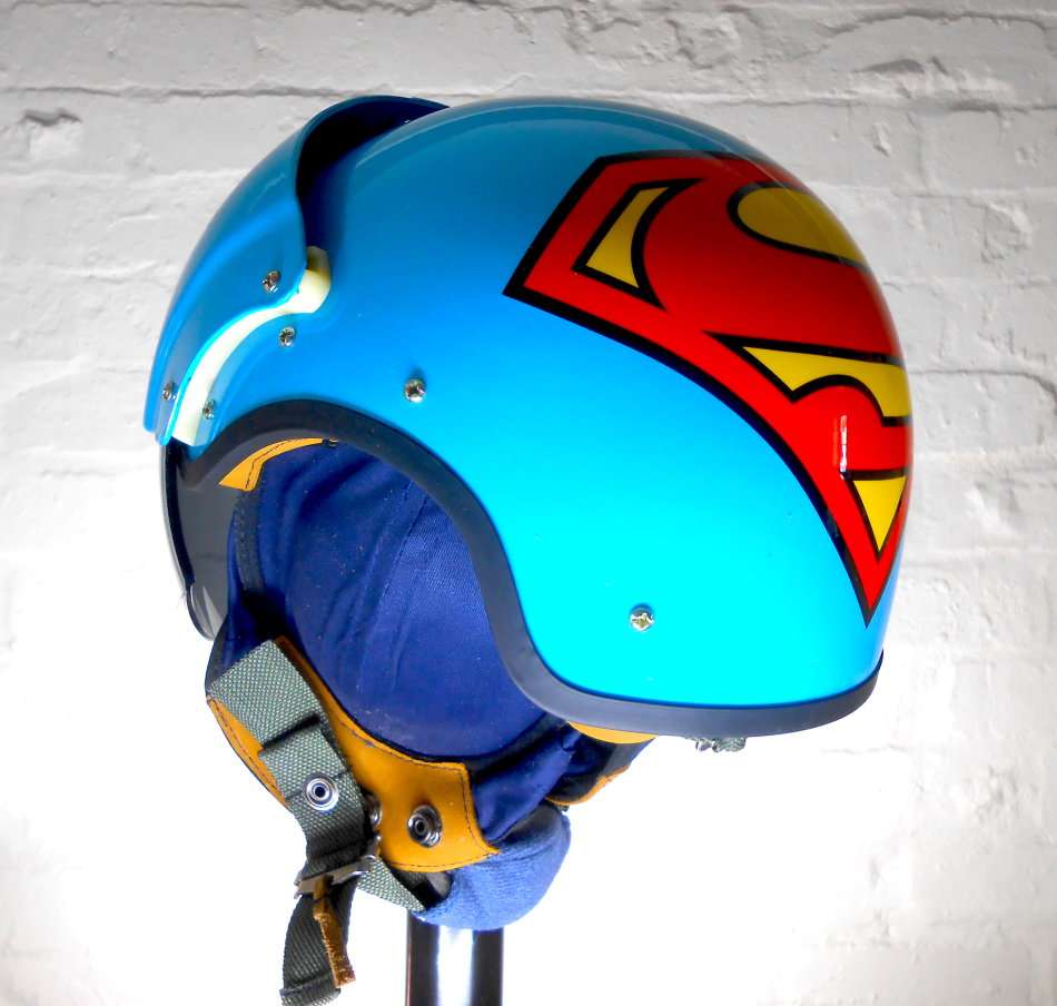 Superman Helmet With Retractable Visor