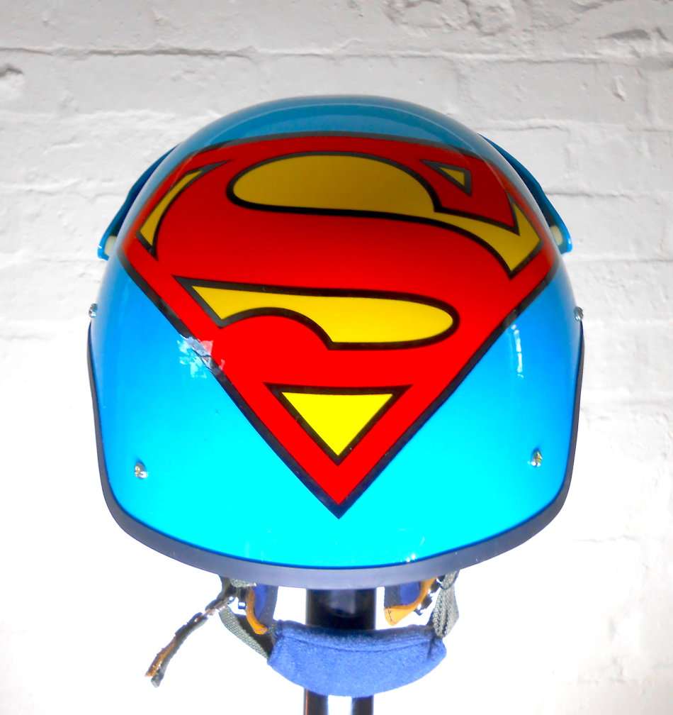 Superman Helmet With Retractable Visor
