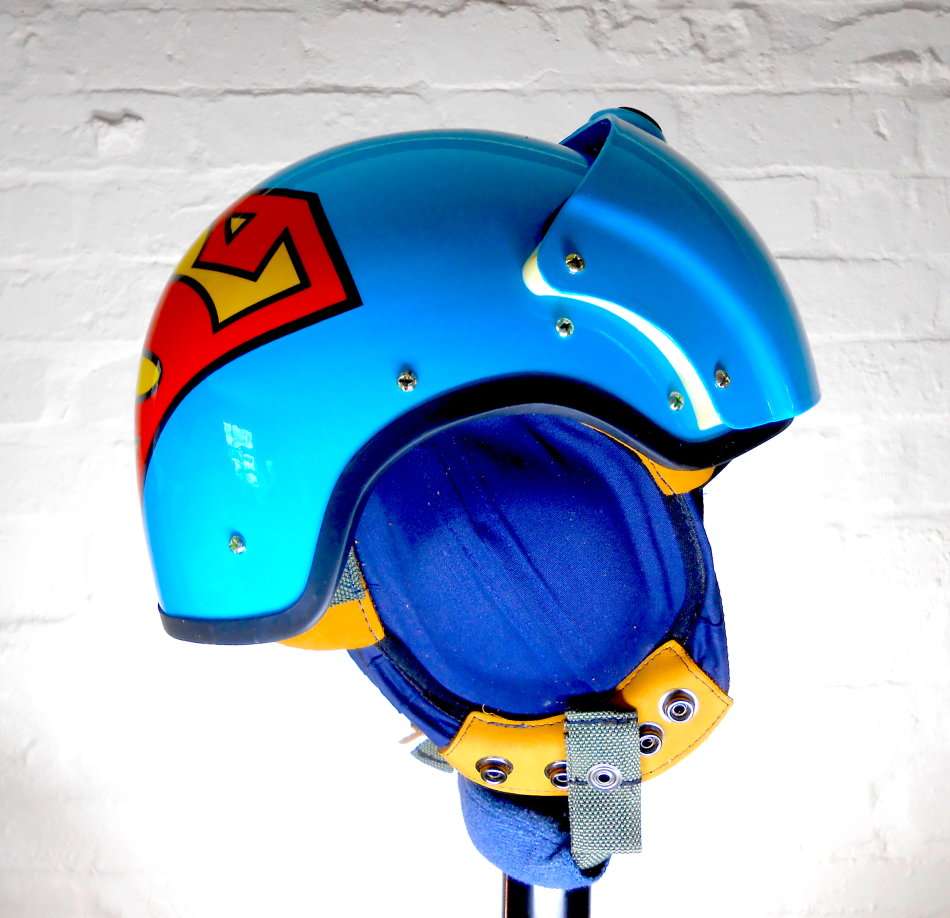 Superman Helmet With Retractable Visor