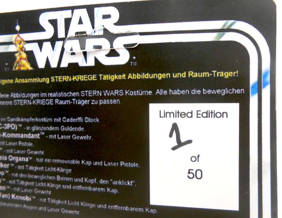 Star Wars / Darth Vader 1977 Kenner 3.75" Figure / Adidas Custom Concept Ltd Edition 1 of 50