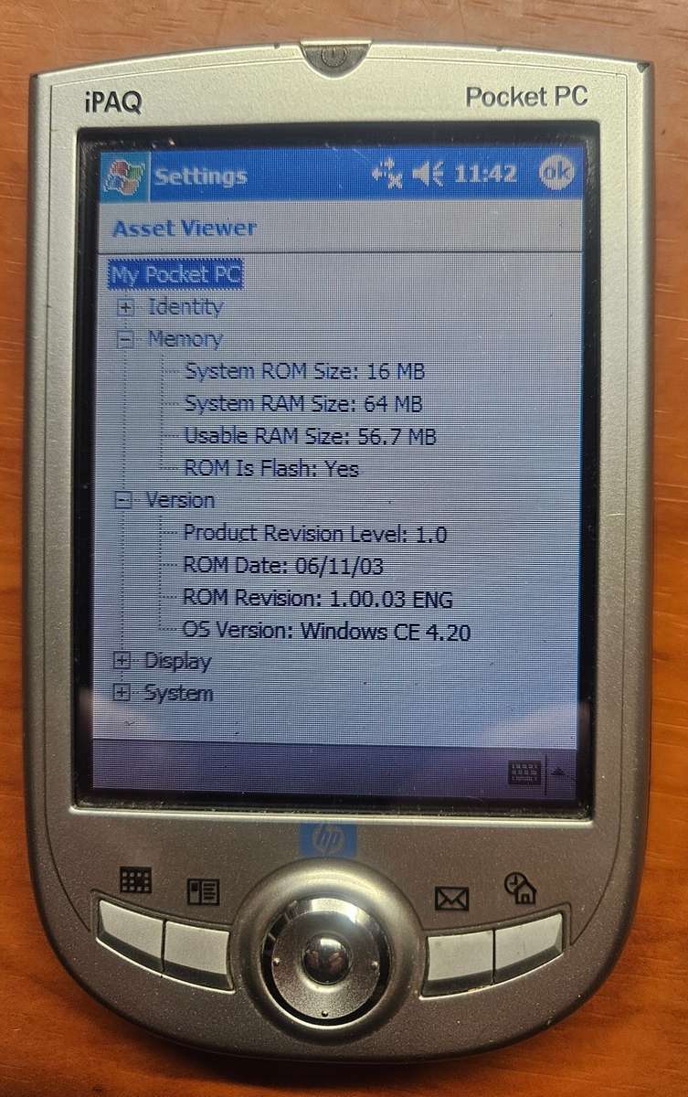 Vintage HP iPAQ h1930 Windows CE PDA (2003)