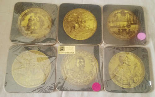 SET OF 6 "PINPERNEL" COASTERS