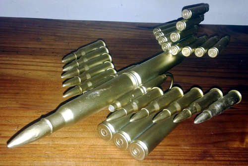 METAL GUN-SHELL FIGHTER JET (28x18cm) LOW, LOW START!!!