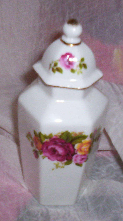 Beautiful and in mint condition - Cottage Rose Cannister