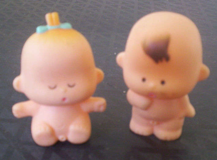 TEDELEX RUBBER BABIES - HIGHLY COLLECTABLE - 6cm TALL