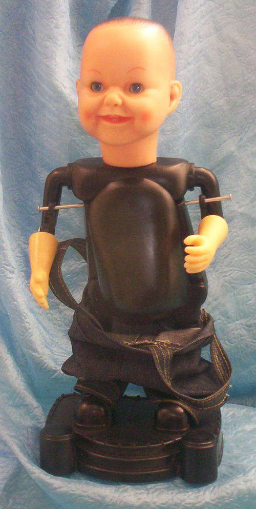 HARD PLASTIC WIGGLY DOLL (PLEASE SEE PICTURES) - 36cm TALL