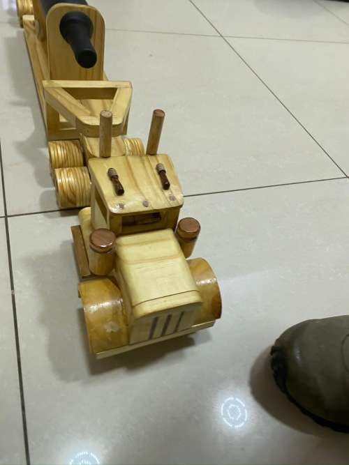 Handcrafted Wooden Truck Wine Holder