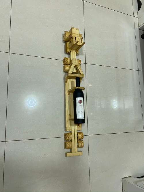 Handcrafted Wooden Truck Wine Holder