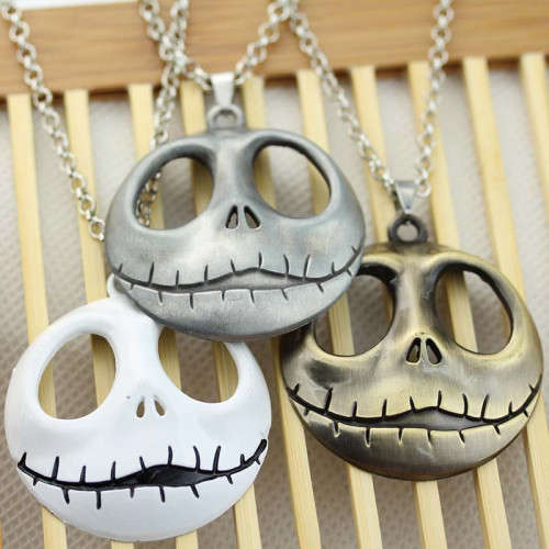 The Nightmare Before Christmas Jack Skellington Pendant Necklace - White