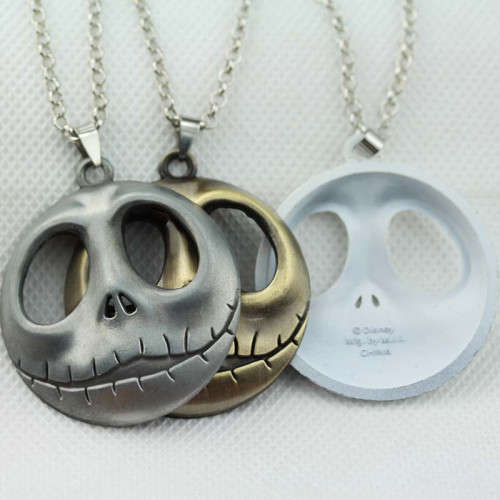 The Nightmare Before Christmas Jack Skellington Pendant Necklace - White