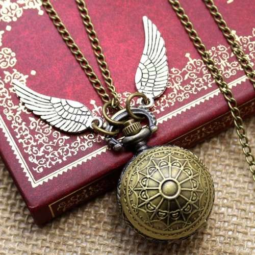 Harry Potter Golden Snitch Bronze Fob Pocket Watch