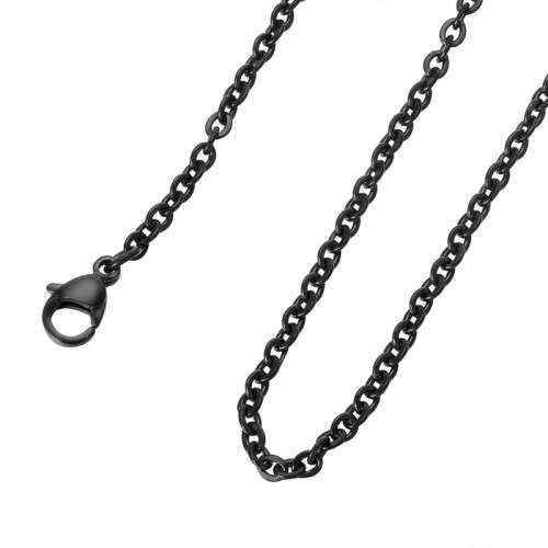 Black Stainless Steel 2mm Necklace