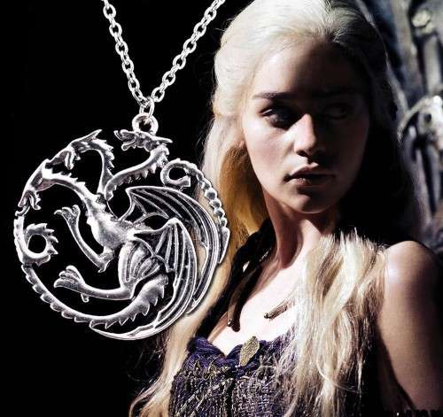 Game of Thrones Targaryen House Logo Pendant Necklace