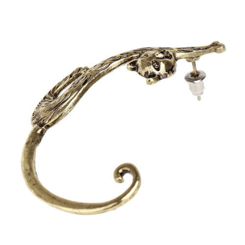 Cat Stud Ear-wrap Gold (single)