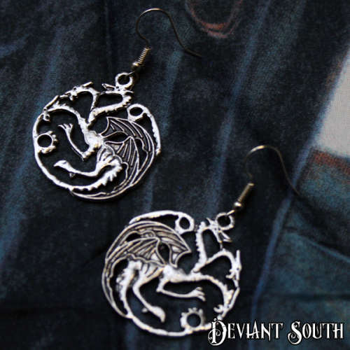 Game of Thrones House Targaryen Earrings