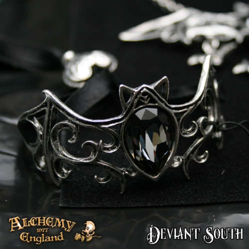 Alchemy Gothic A108 Viennese Nights ribbon bracelet