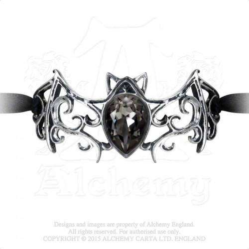 Alchemy Gothic A108 Viennese Nights ribbon bracelet