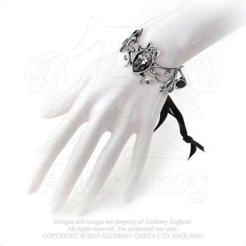 Alchemy Gothic A108 Viennese Nights ribbon bracelet