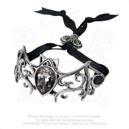 Alchemy Gothic A108 Viennese Nights ribbon bracelet