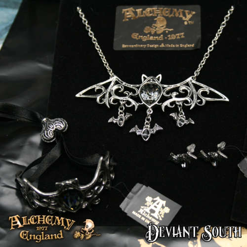 Alchemy Gothic A108 Viennese Nights ribbon bracelet