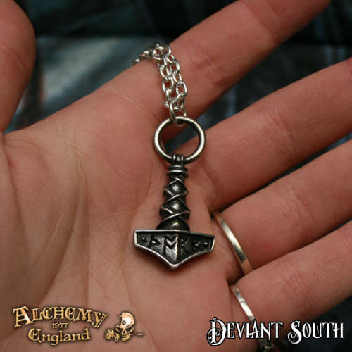 Alchemy Gothic P696 Thor's Hammer Amulet
