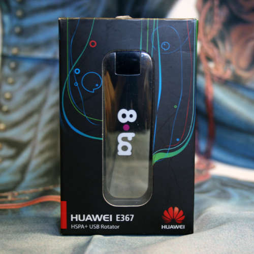 Huawei E367 HSPA+ 21.6 Mbps USB Rotator 3G Modem including carry pouch [pre-owned]