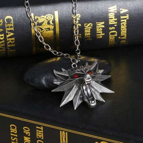 RESERVED FOR USER ..Wolf.. - The Witcher 3: Wild Hunt Red Eye Medallion Pendant Necklace