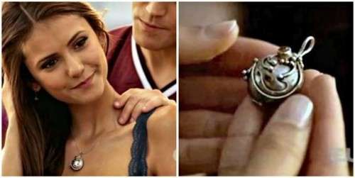 The Vampire Diaries Elena Gilbert Verbena Locket - Silver