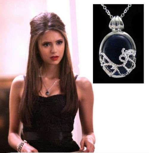 The Vampire Diaries Elena Gilbert Blue Stone Necklace