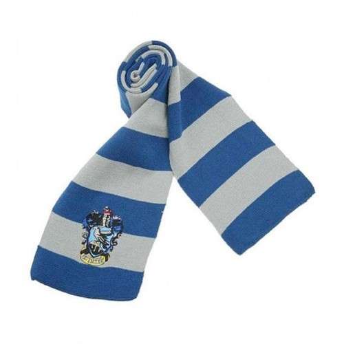 Harry Potter Blue and Grey Scarf with Ravenclaw House Badge