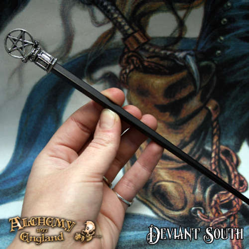 Last Chance! Alchemy Gothic HS4 Roseus Pentagram Hair Stick