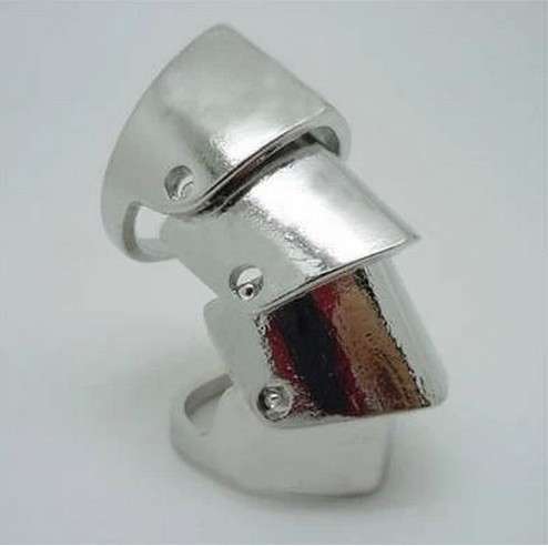 Armour Ring Silver - One Size Fits Most