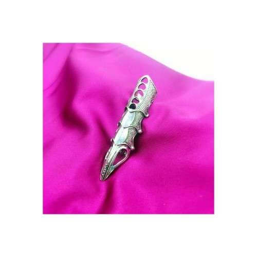 Full Finger Armour Ring - Silver