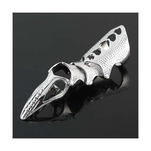 Full Finger Armour Ring - Silver
